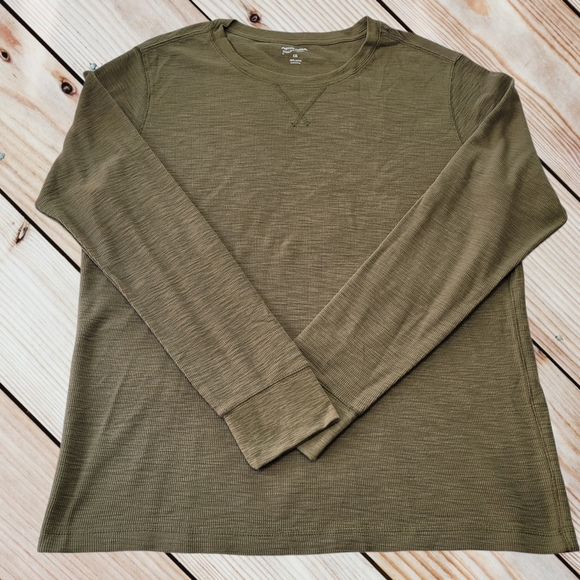 Arizona Jean Company Shirts Mens Arizona Army Green Thermal Shirt